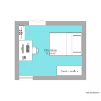 Chambre 12 m2 LM