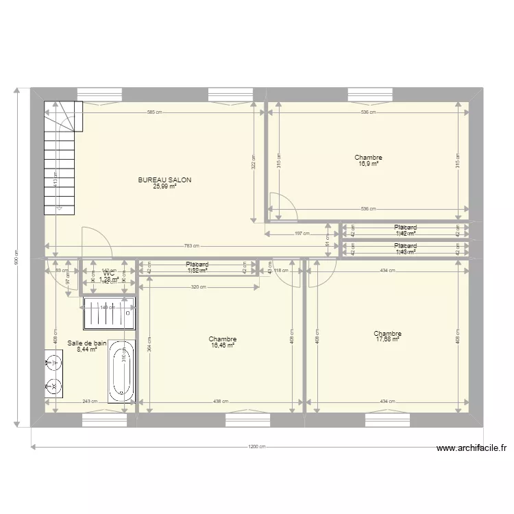 BLONDEAU COMBLES. Plan de 