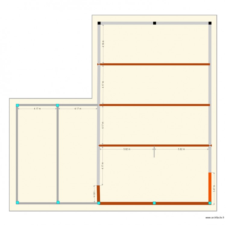 New hangar extension. Plan de 0 pièce et 0 m2