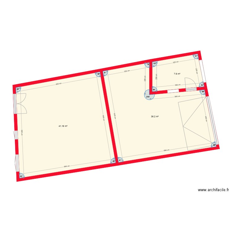 garage avec t2 rdc vide inverse. Plan de 0 pièce et 0 m2