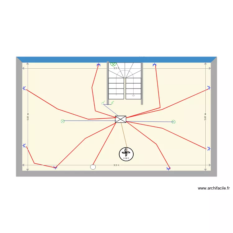 FANCHALIZEE grenier. Plan de 