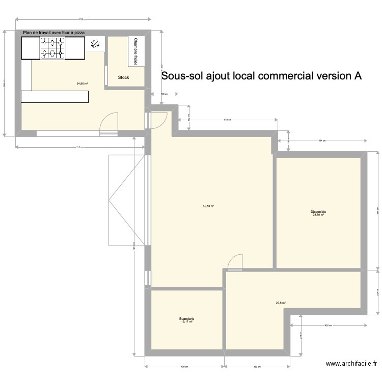 Local commercial . Plan de 11 pièces et 309 m2