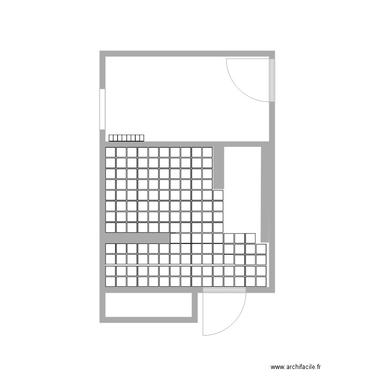 Salle de Bain Filles 4 calpinage. Plan de 0 pièce et 0 m2