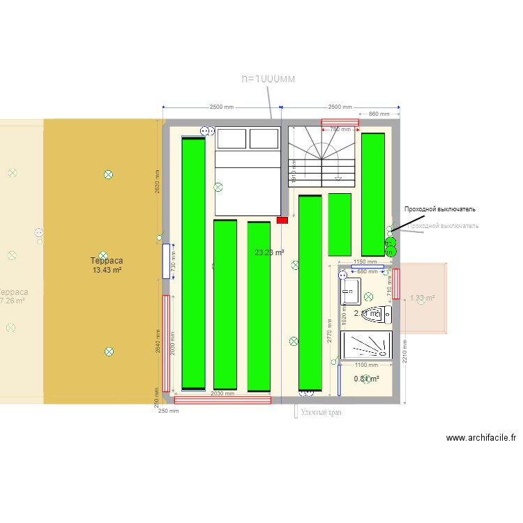 45   9 z tp. Plan de 0 pièce et 0 m2