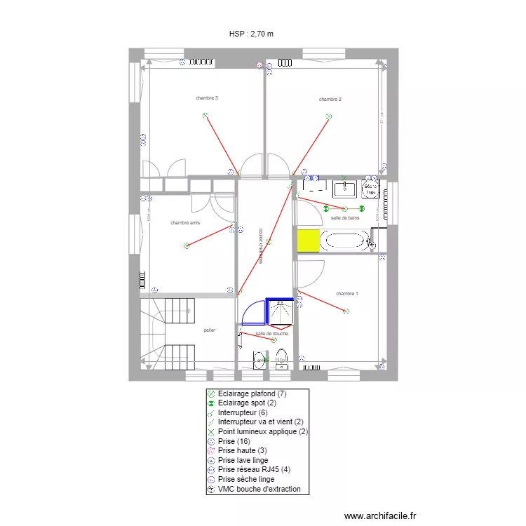 Enghien 1er &eacute;tage &eacute;lectricit&eacute; 20 12 2020. Plan de 