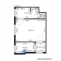 Plan existant vierge appartement MOLINARO