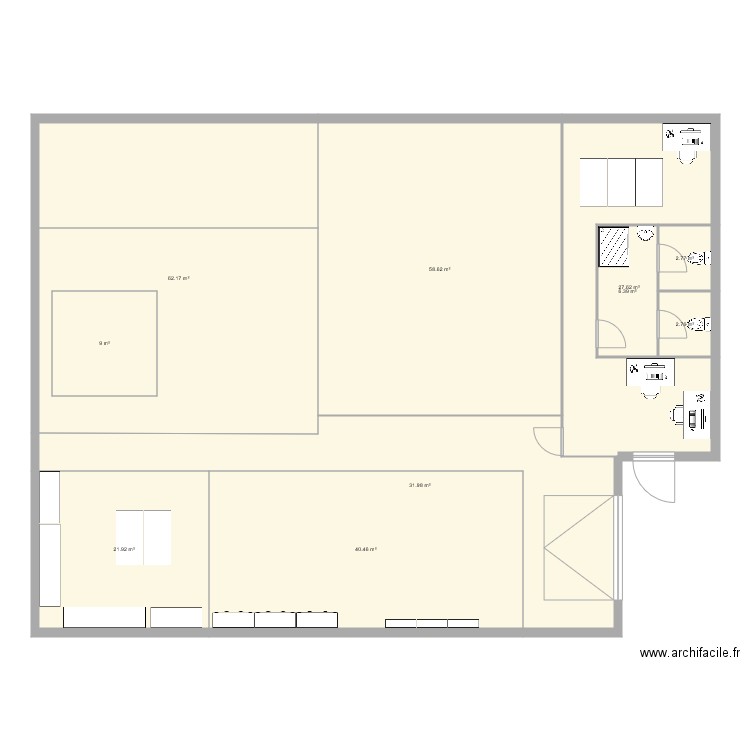 Local Atrium. Plan de 0 pièce et 0 m2