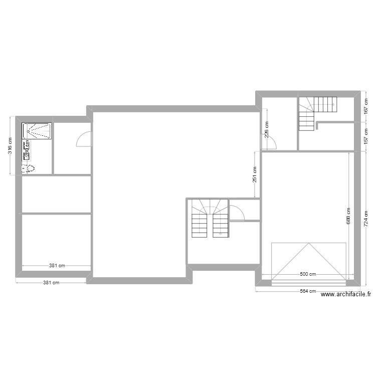 perso . Plan de 10 pièces et 365 m2