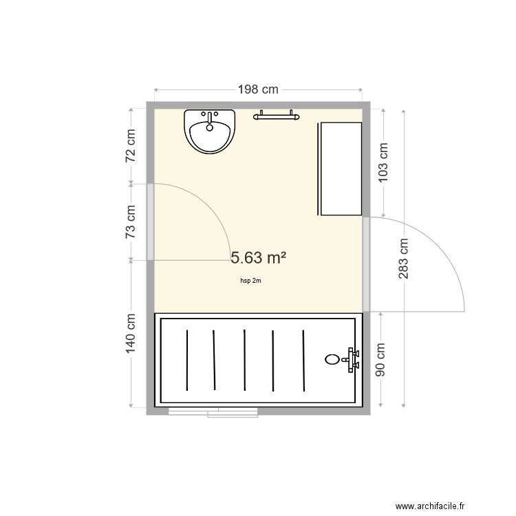 LIGOREAU Gérard. Plan de 0 pièce et 0 m2