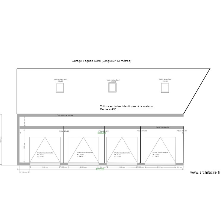Garage 1. Plan de 0 pièce et 0 m2