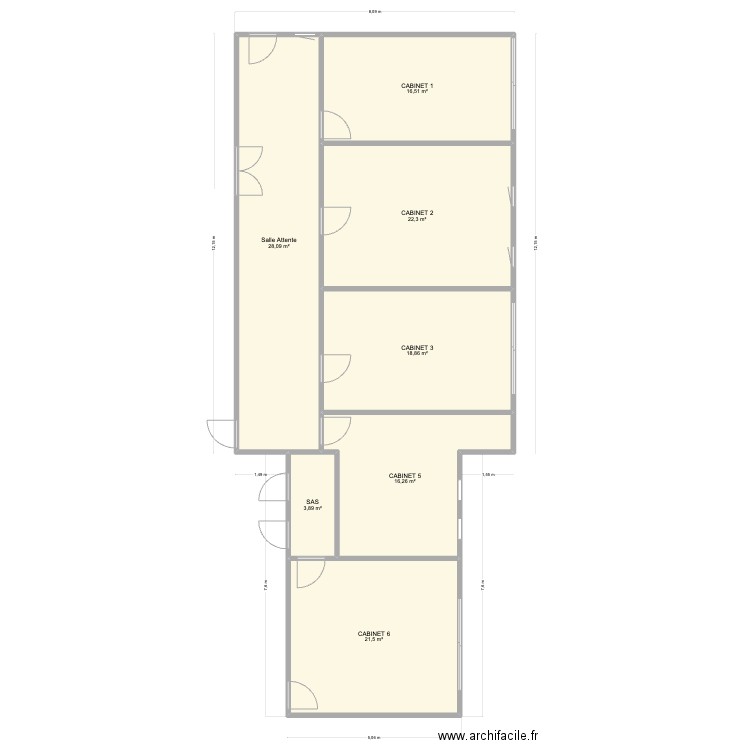 Plan Salle formation (Après travaux). Plan de 0 pièce et 0 m2