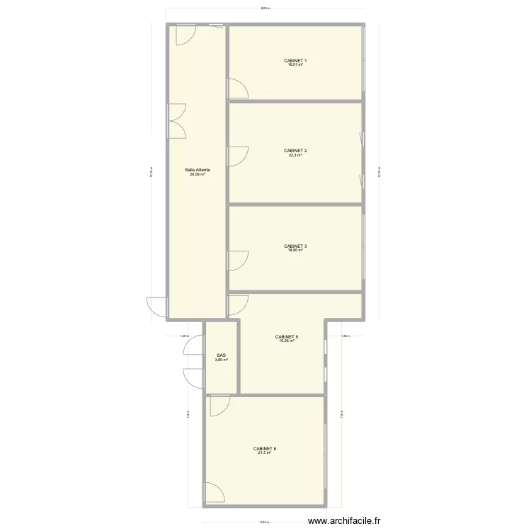 Plan Salle formation (Après travaux). Plan de Plan Salle formation (Après travaux). Plan de