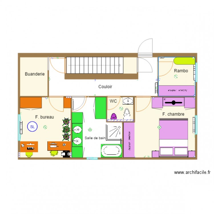 Nouveau pb angles droits. Plan de 0 pièce et 0 m2