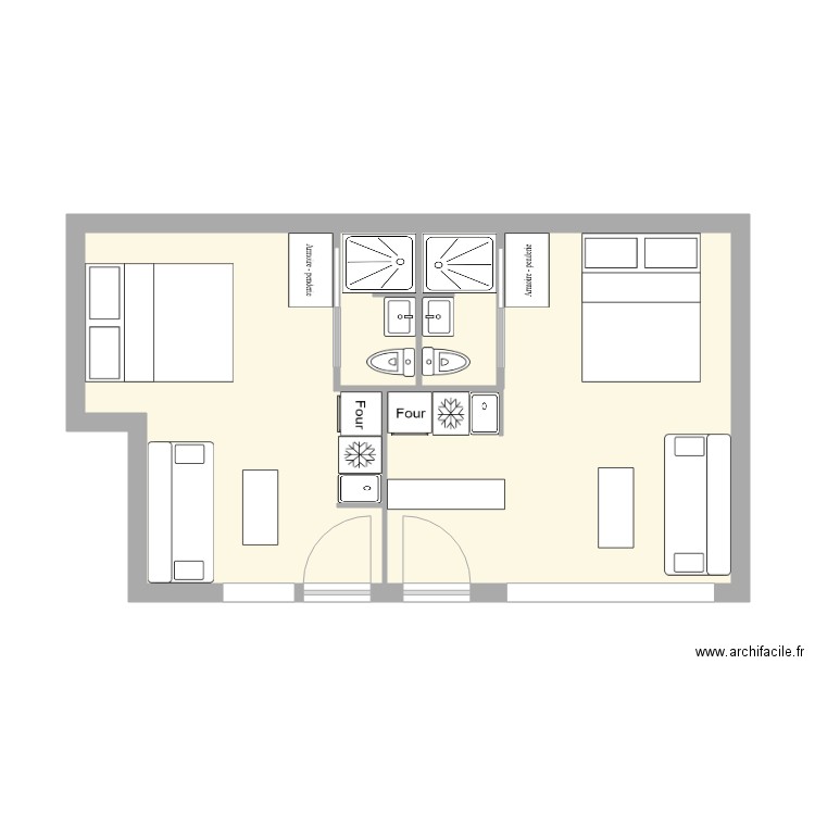 courtois 2. Plan de 0 pièce et 0 m2