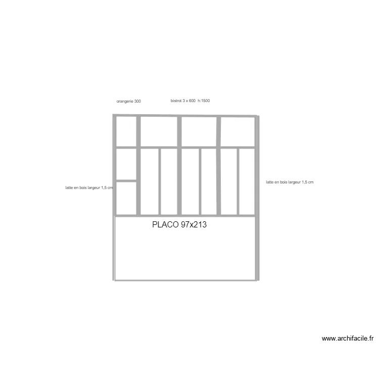 cloison  nuit  1er etage Torreilles. Plan de 
