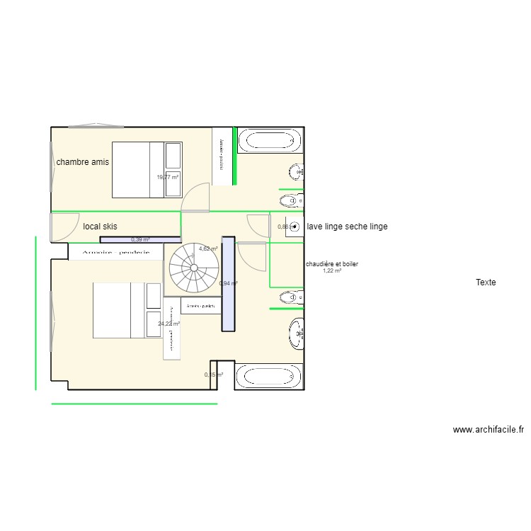 dahu nu. Plan de 0 pièce et 0 m2