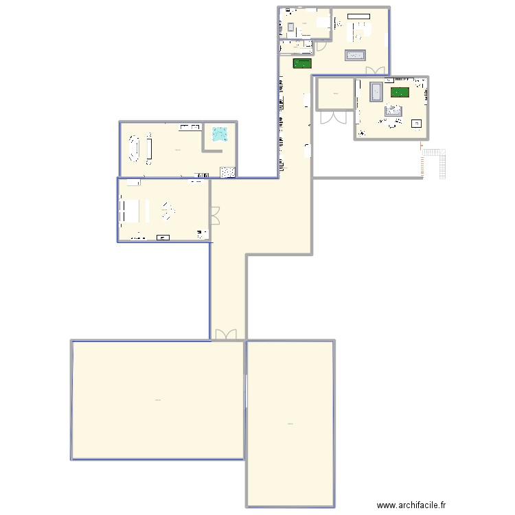 l'appartement c . Plan de 10 pièces et 1412 m2