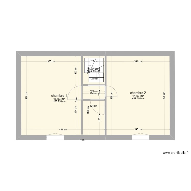 SWICEGOOD. Plan de 3 pièces et 33 m2