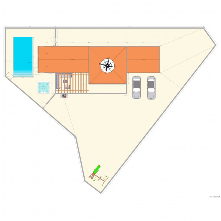 TERRAIN COMPLET TOITURE. Plan de 0 pièce et 0 m2