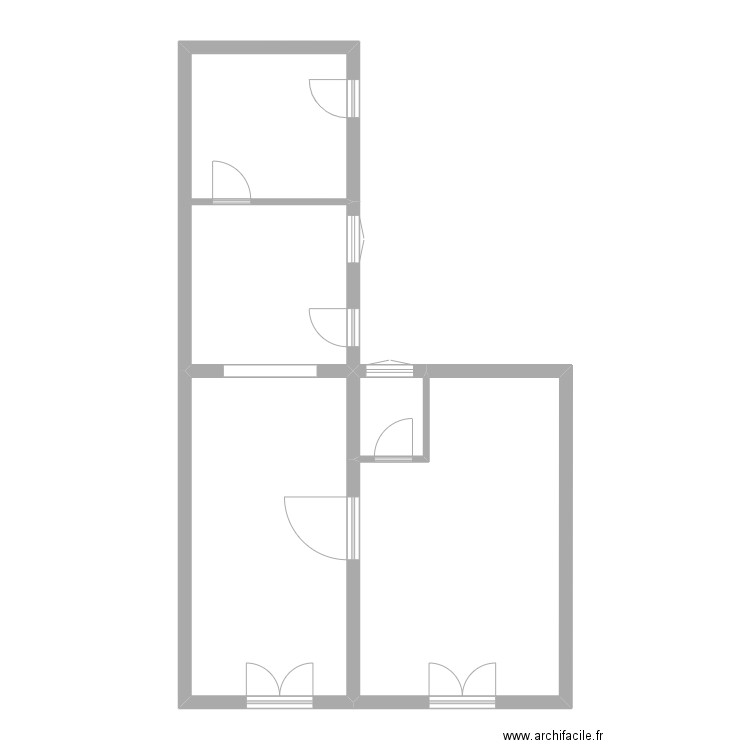 BOUREAU - ATLAS. Plan de 4 pièces et 71 m2