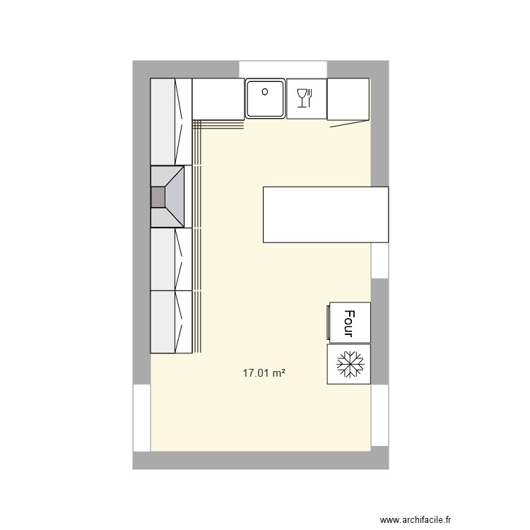 Colline Cuisine 2. Plan de 0 pièce et 0 m2