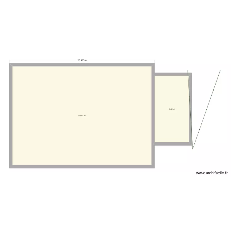plan de masse garage. Plan de 2 Pièces et 138 m²