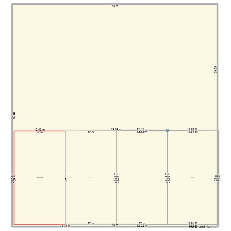 PADEL TOP. Plan de 6 pièces et 2495 m2