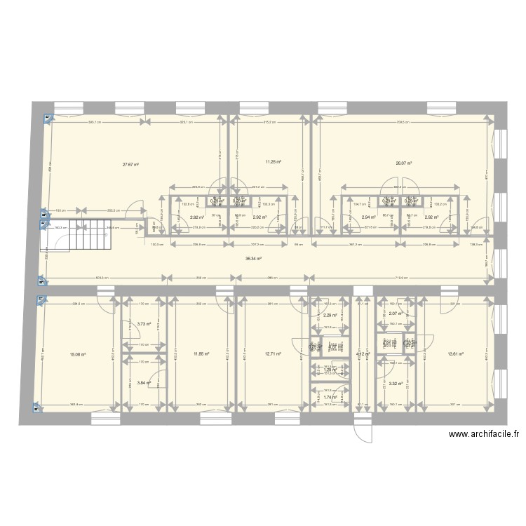 RodinEtageProjet2. Plan de 0 pièce et 0 m2