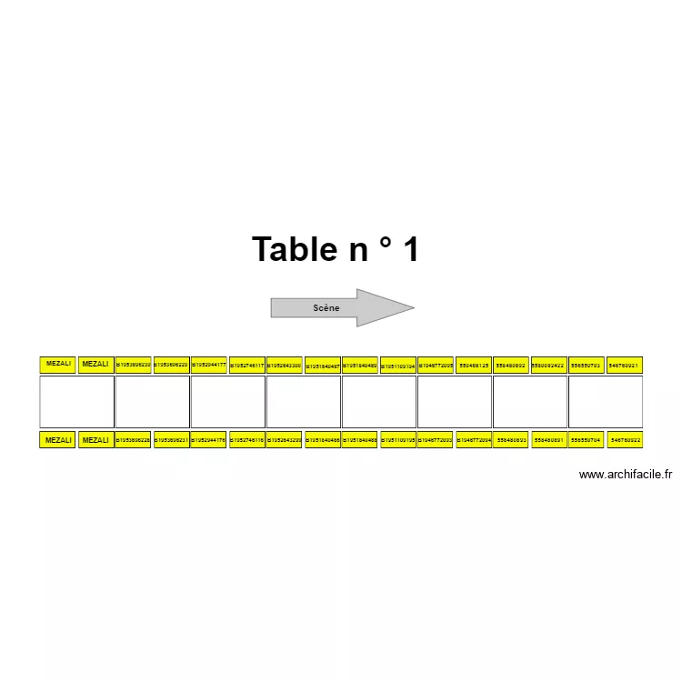 Table 1. Plan de 