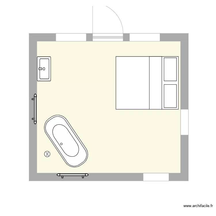 chanbre 04 aubade. Plan de 