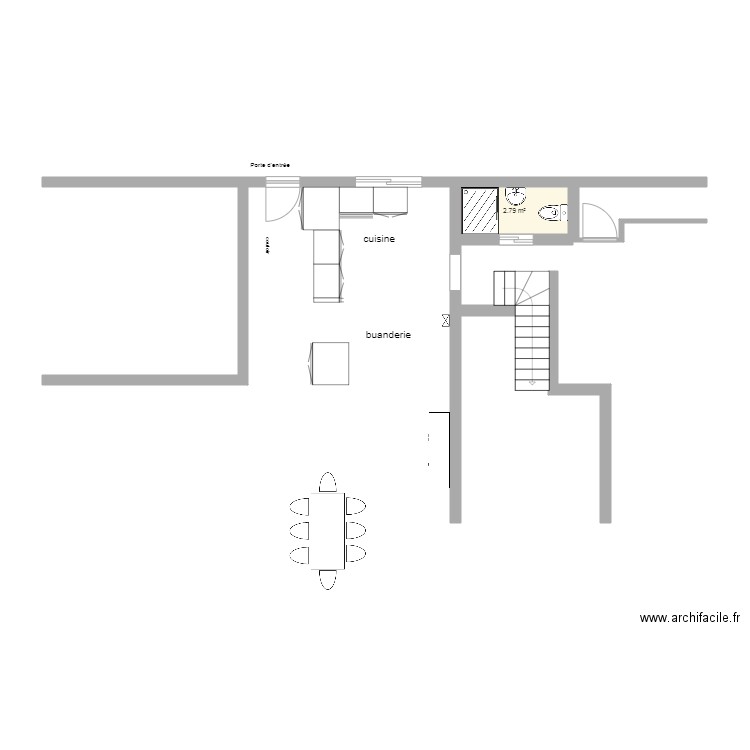 cuisine à renover 2. Plan de 0 pièce et 0 m2