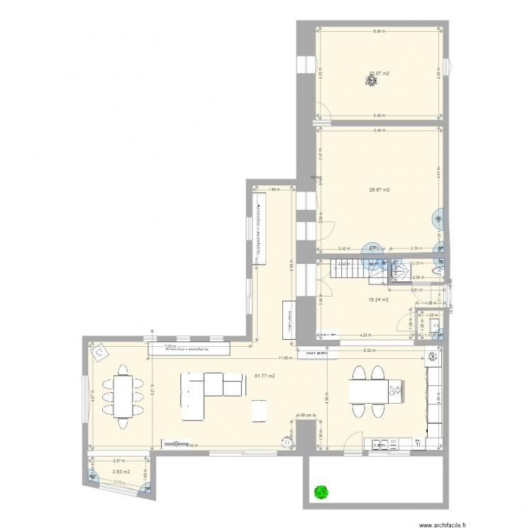 maisN CUISINE SALON. Plan de 0 pièce et 0 m2