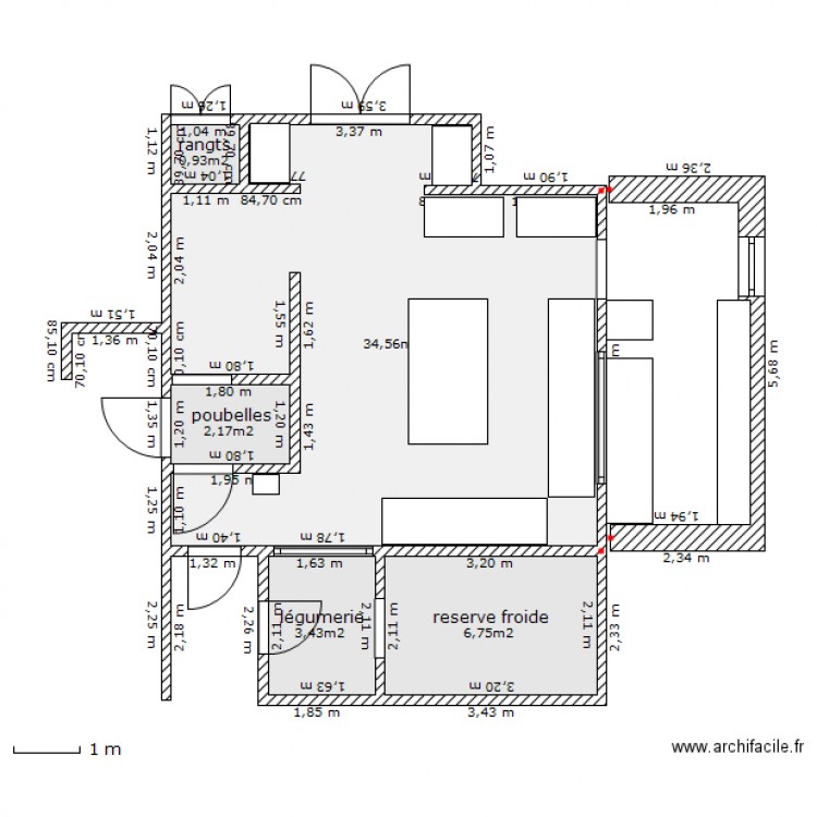 sauv Cuisine. Plan de 0 pièce et 0 m2