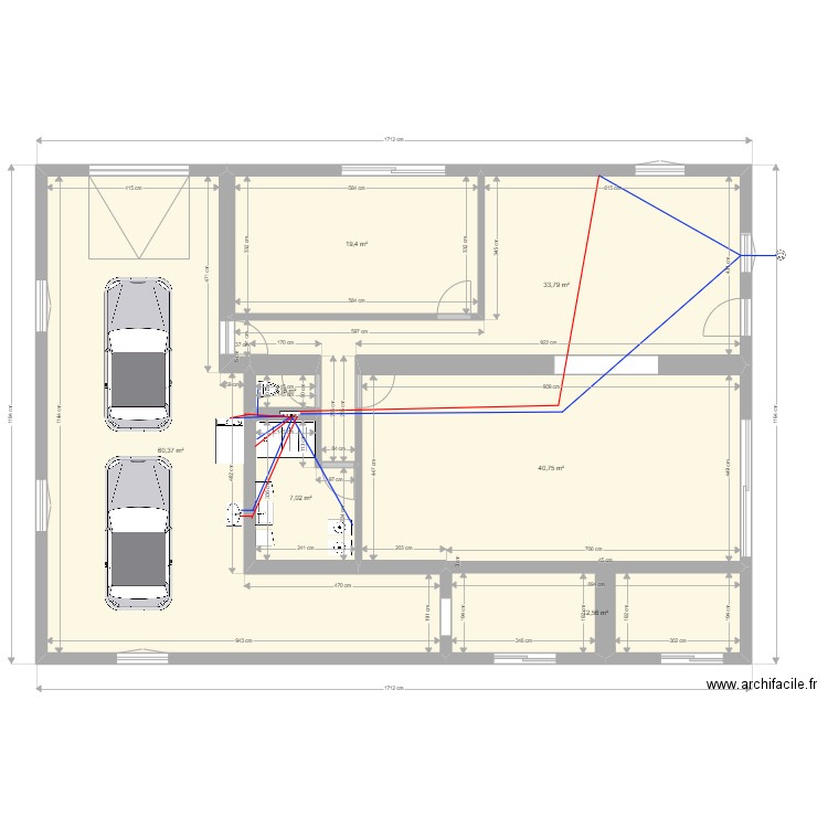 plan n°9. Plan de 7 pièces et 175 m2