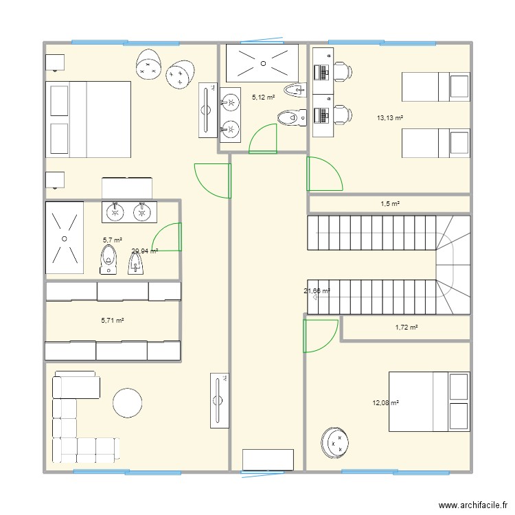 Maison 2. Plan de 0 pièce et 0 m2