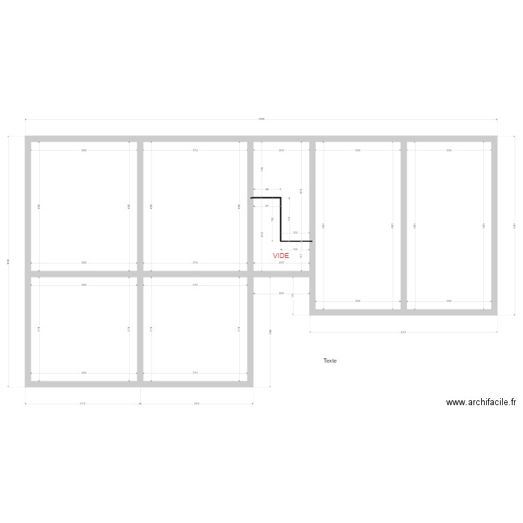 DAVID  PLANCHER ETAGE. Plan de 8 pièces et 109 m2