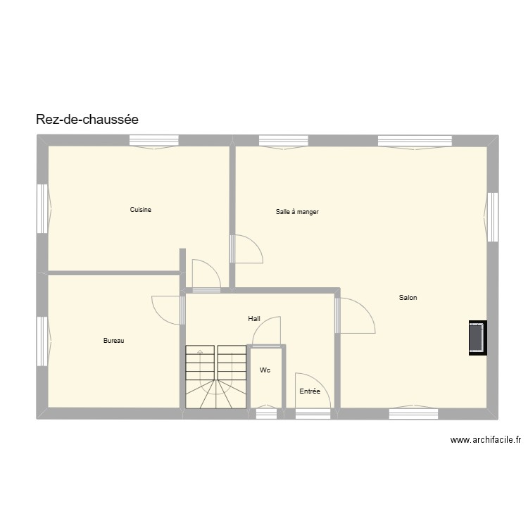 Fory rez. Plan de 5 pièces et 89 m2