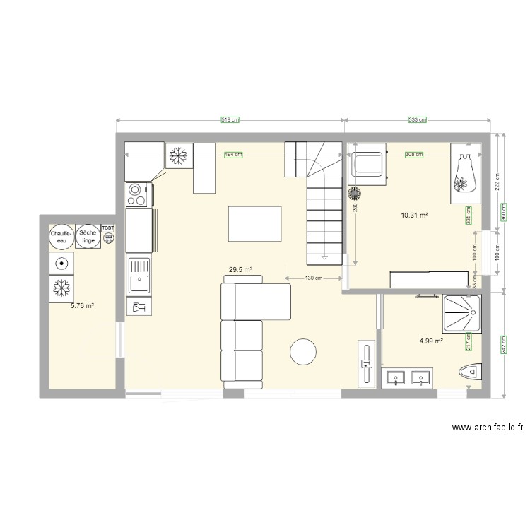 Maison Campagne Version 2. Plan de 0 pièce et 0 m2