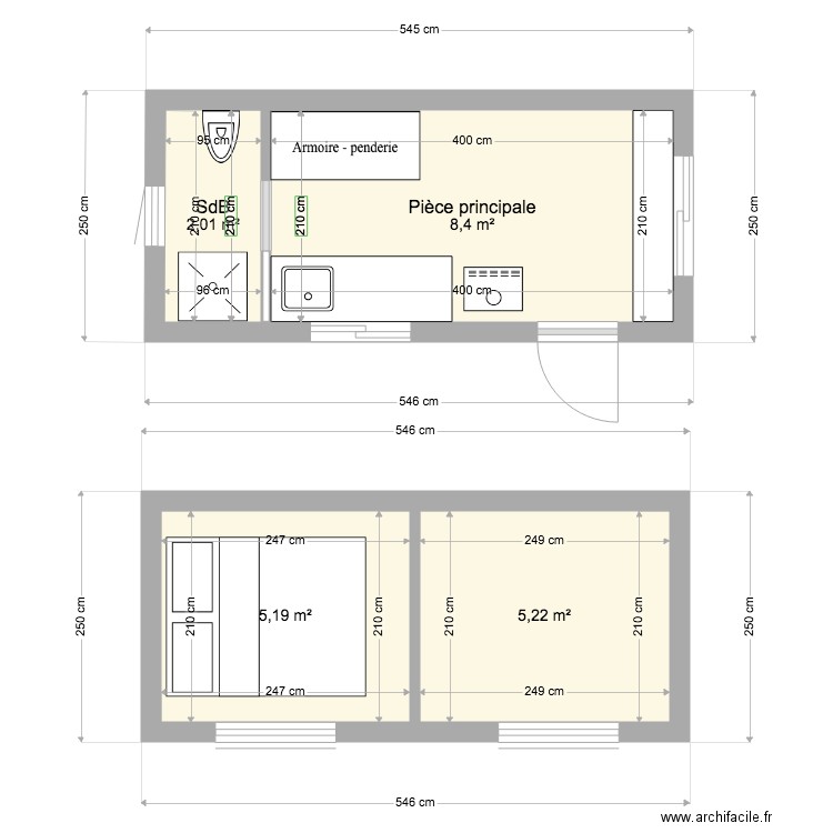 Tiny House 3. Plan de 0 pièce et 0 m2