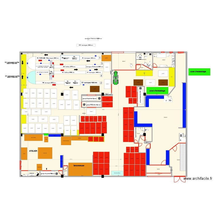 PROJET N9 19/01/2023. Plan de 17 pièces et 892 m2