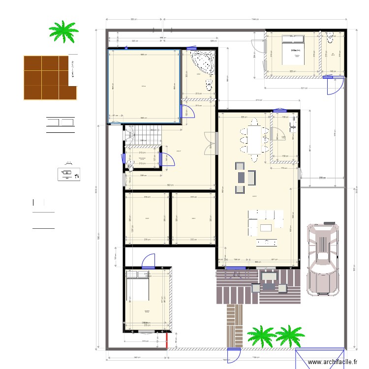 Plan 1 Maison Bamako Mali X. Plan de 0 pièce et 0 m2