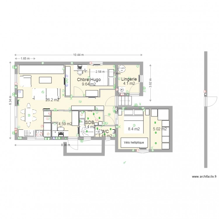 Plan du 05 Aout à 16h00. Plan de 0 pièce et 0 m2