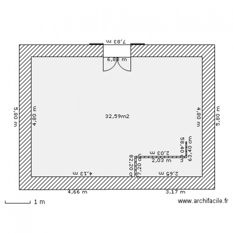 ETAGE MURS. Plan de 0 pièce et 0 m2