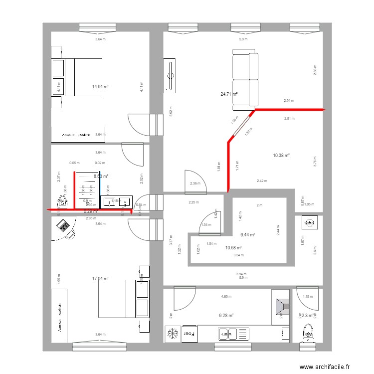 CURTI. Plan de 0 pièce et 0 m2