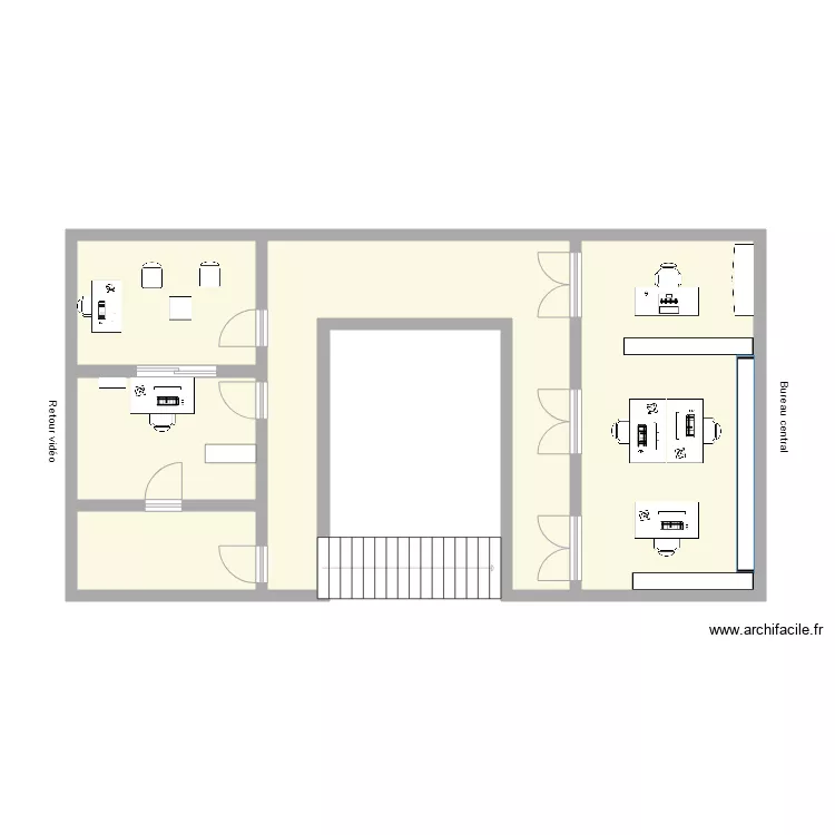 1er &eacute;tage BPM. Plan de 