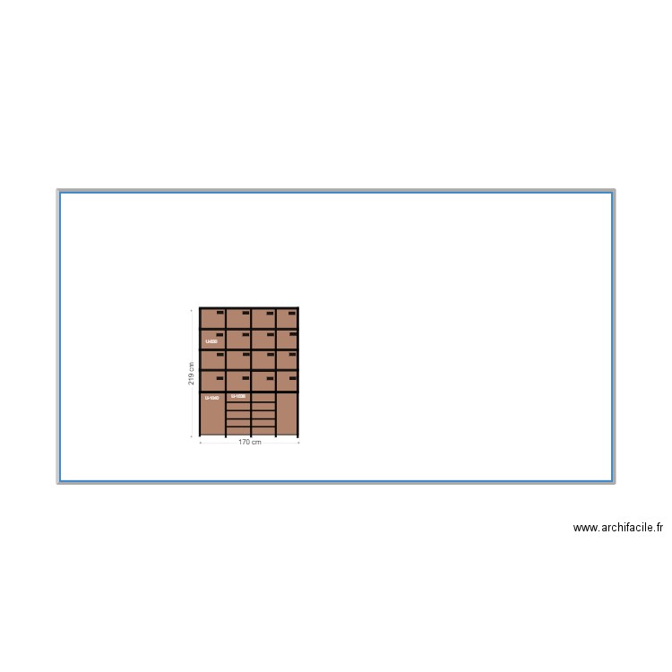 RANGEMENT OLUT SEREM 1. Plan de 1 pièce et 47 m2