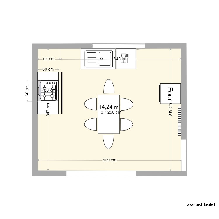 CUISINE BEZONS SEPTEMBRE 2021. Plan de 0 pièce et 0 m2