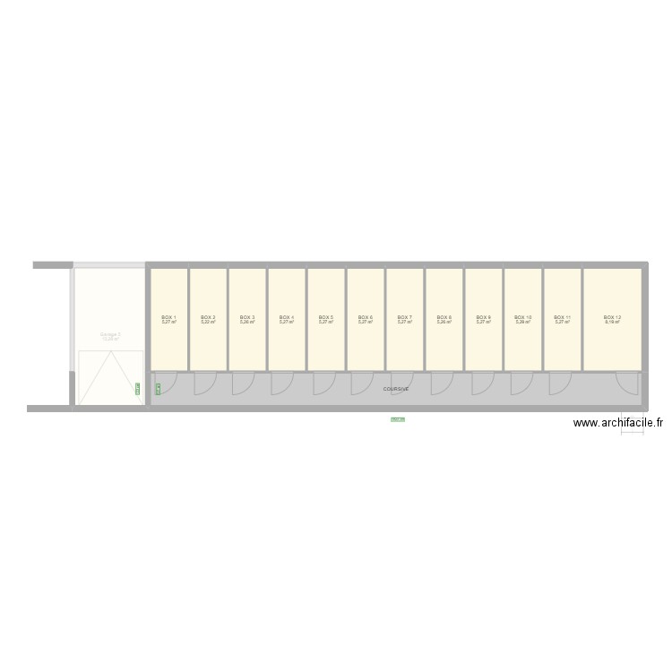 2022EOM2169 - SCI COBALAU. Plan de 20 pièces et 187 m2