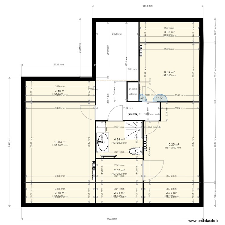 Etage Naintre Chauffage. Plan de 0 pièce et 0 m2