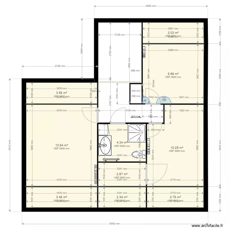 Etage Naintre Chauffage. Plan de Etage Naintre Chauffage. Plan de